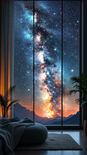 Stargazing Through the Window 🌌 | Just Breathe #music #sleepmusic30minutes #relaxingmusic