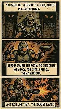 DOOM Story in Under 3 Minutes | Rip and Tear Begins Again (Doom 2016)