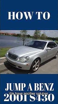 Car wont start 2001 Mercedes Benz S430 Dead Battery and trunk is locked