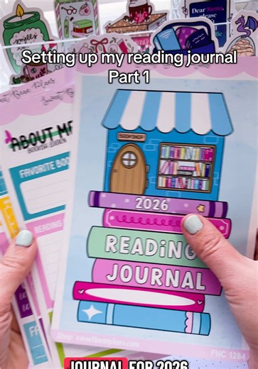 I’m starting to set up my 2026 reading journal BEFORE 2026 🥳 even though I wish I’d started a month ago… I’m going to call this a win! #readingjournal #readingjournalsetup #journalwithme #journalingsupplies #journalstickers