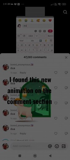 a new comment animation #commentanimation #foryoupage #foryou #trendingvideo #