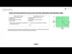 ECDE LEVEL 3 EXAM PREP - MODULE 1: OSCILLOSCOPE CALCULATIONS FOR VOLTAGE, FREQUENCY AND TIME