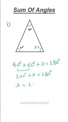 Sum of Angles Questions 🔥 | Geometry Practice Tricks #maths #geometry #shorts