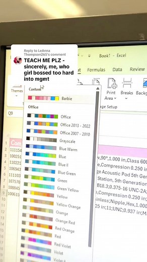 Customizing Theme Colors in Page Layouts