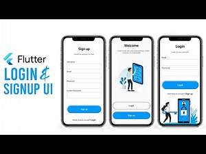 Welcome, Login, Signup Page | Flutter UI Tutorial | Speed Code