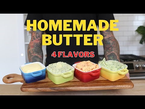 Easy Homemade Butter From Scratch In A Kitchen Aid Mixer