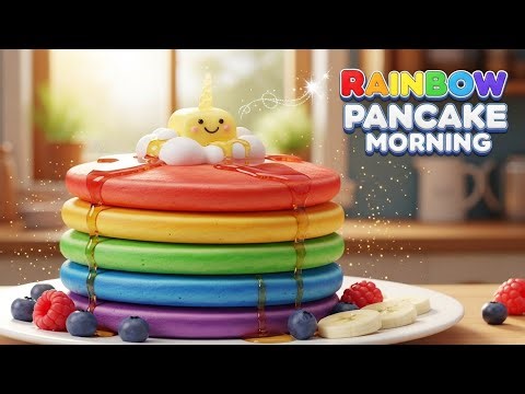 Rainbow Pancake Morning 🥞🌈 | Learn Colors, Food, and Fun Activities for Kids | Educational Video