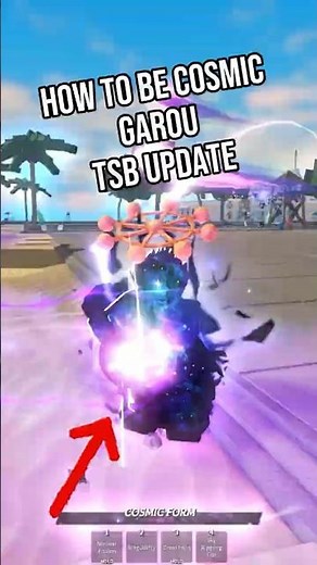 How to be COSMIC GAROU in TSB NEW UPDATE!? 🔥#tsb #thestrongestbattlegrounds #roblox