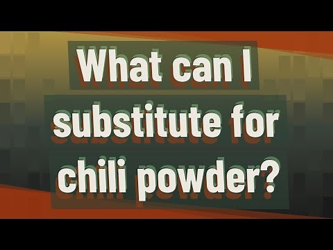 What can I substitute for chili powder?