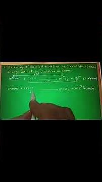 Balancing of chemical equation by oxidation number change method in alkaline medium #chemistry