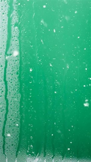 Snow on Glass Green Screen - Snow fall, melting, water dripping down glass #DreamScreenAI #vfx