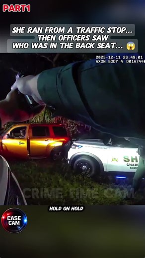 What started as a simple traffic stop turned into a chase with a shocking passenger.