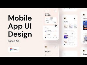 Figma Tutorial. App UI Design. Speedart + Free figma template