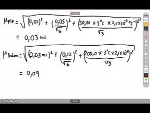 Un ejemplo de cálculo de incertidumbre de una medición