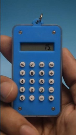 🥰 Mini Cute Pocket Calculator | 8-Digit Keychain Calculator for Students & Travel #cutestuff