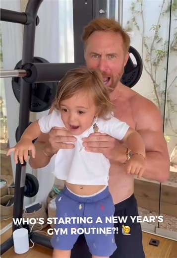 New year, new us! Who's starting a fitness routine to get on David's (and Cyan's) level?! 💪🏋️‍♂️