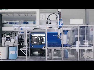 LSR moulding with an all-electric IntElect and the 6-axis hybrid robot SAM-S,