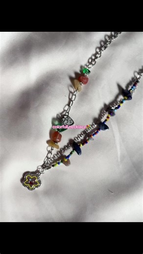 Colorful Flower Necklace for Aesthetic Style