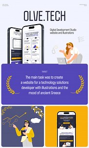 Olve.Tech : Web Design & Illustrations