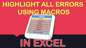 Highlight All Errors Using Macros | MyExcelOnline