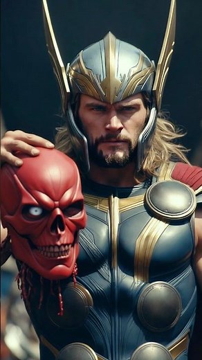 Thor vs All Marvel Villains ⚡ Who Will Win? #dc #marvel #thor #marvelvsdc #thanos #redskull