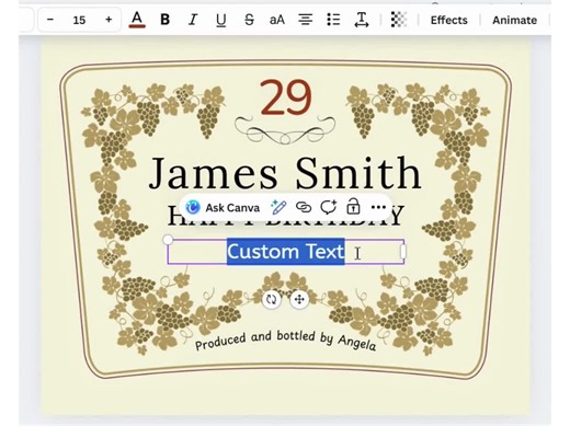 Hennessy Label, Personalized Cognac Bottle Label, Custom Hennessy Bottle Label, Cognac Label Canva Template for Groomsmen Bachelorette Party - Etsy