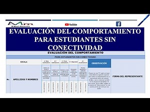 BEHAVIOR ASSESSMENT FORM FOR STUDENTS WITHOUT CONNECTIVITY