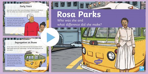 Rosa Parks PowerPoint for 3rd-5th Grade