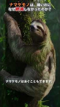 【なぜ絶滅しない？】ナマケモノが「弱いのに生き残れた」驚きの理由｜究極の生存戦略 #ナマケモノ #動物 #生き物 #動物雑学