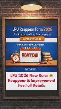 Important information for students Lpu university punjab #gyanhigyan #lpu #lpuexperience #ytshorts