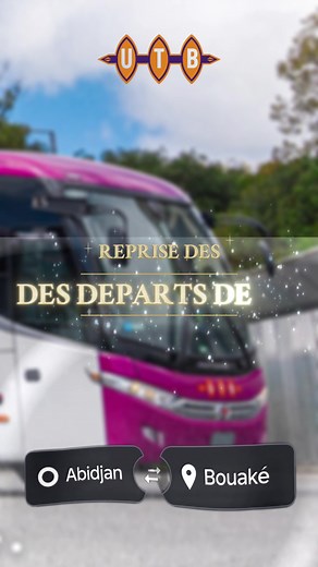 Bonne nouvelle ! 🎉 Les départs de nuit UTB reprennent sur l’axe Abidjan ↔ Bouaké 🌙 Moins de stress, plus de confort, plus de repos ! 😌 #utb #voyagerautrement #DépartDeNuit #bouaké #pourtoii