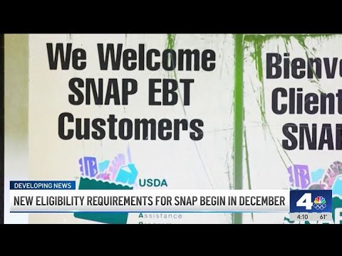 SNAP beneficiaries to face more requirements starting in December