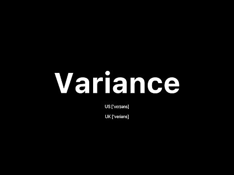 How to Pronounce Variance: 🇺🇸 American English vs. 🇬🇧 British English