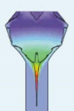 shaped charge / Hohlladung animation