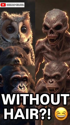 Animals Without Hair Look Absolutely Terrifying 😱 #facts #chiragtilava