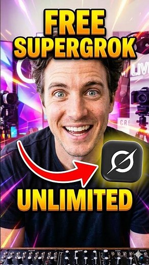 Grok AI FREE UNLIMITED - SuperGrok video generator #shorts