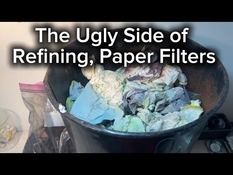 The ugly side of refining, Paper Filter processing #electronicwaste