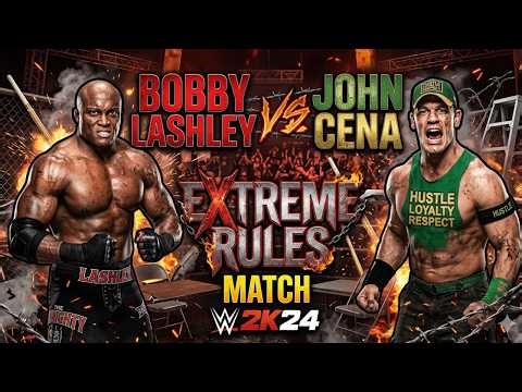Bobby Lashley DESTROYS John Cena?! 😱 Extreme Rules Match WWE 2K24 PS5 Gameplay |