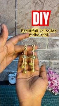 How to make beautiful kalire for radha rani /laddugopal 🌸🌼🪷 #diy #laddugopal #radha