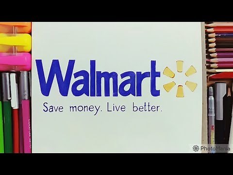 How to Draw the Walmart Logo - Department Store