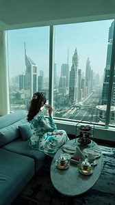 4.5K views · 34 reactions | Nachmittagstee und ein Zimmer mit Blick auf die Skyline von Dubai ✨☕ Mit wem möchtest Du hier einchecken?   voco Hotel Dubai  IG/ @kasialukaszczuk #VisitDubai | Visit Dubai | Facebook