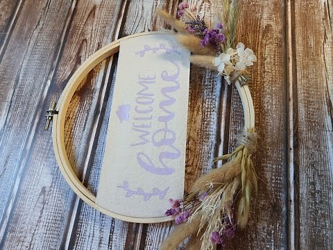 3 Varianten einen Stickrahmen zu dekorieren