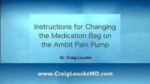 17. Instructions for Changing the Medication Bag on the Ambit Pain Pump