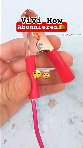 How to Easily and Securely connect Alligator clips to wire 🤯🤔 #diy #tipps
