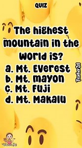 33K views · 924 reactions | #questions #quiz #generalknowledge #science #teacherzel #fyp #fyppage #generalinfo #information #challenge #kenya #burma #ethiopia #malaysia #japan #asia #india #china | Teacher Zel | Facebook