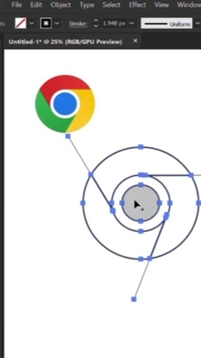 Chrome logodesign tutorial in Adobeillustrator26#logo #followformoreTutorial‪@effectivedesign83‬
