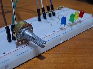 Controlando LEDs com Arduino e Potenciômetro