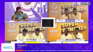 QUARTER-FINAL STAGE SHOWDOWN OF THE NATIONAL SCIENCE & MATHS QUIZ (NSMQ) 2025. ONLY THE WINNER WILL ADVANCE TO THE SEMI-FINALS. TUNE IN LIVE TO SEE THIS EXCITING CONTEST. WITNESS EVERY QUESTION, EVERY ANSWER AND EVERY AGONIZING POINT AS THESE BRILLIANT STUDENTS FROM THREE PRESTIGIOUS SCHOOLS BATTLE IT OUT FOR A SPOT AMONG THE ELITE. THE STAKES COULDN'T BE HIGHER AT THIS QUARTER-FINAL STAGE, ITS WIN-OR-GO-HOME! DON'T FORGET TO LIKE AND SUBSCRIBE TO OUR CHANNEL FOR LIVE COVERAGE OF THE ENTIRE NSMQ