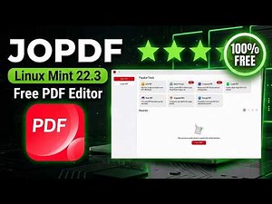 Free PDF Editor for Linux Mint 22.3 Cinnamon: JOPDF Review | Edit, Convert, Compress & Merge PDFs