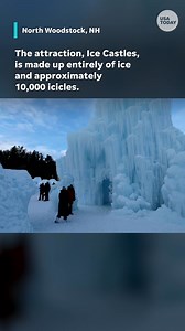 New Hampshire has castles, they're just made of ice! Visitors took a journey through structures, slides and more made completely from ice. #Winter #NewHampshire #Ice | USA TODAY Video